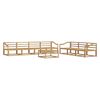 vidaXL Outdoor Sofa Set 8 pcs White