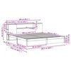 vidaXL Bookcase Bed Frame Wax Brown 200 x 200 cm Solid Pine Wood