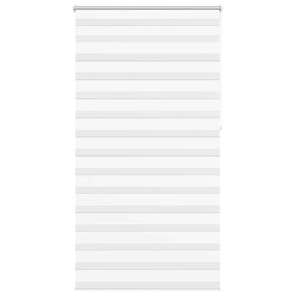 vidaXL Zebra blind 120.9x230 cm Fabric Width 116.7 cm white