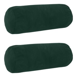 vidaXL Cushion with Pillow HEERLEN 2 pcs Dark Green Velvet