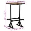 vidaXL Bar Table Solid Reclaimed Wood Multicolour 60x60x107 cm