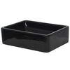 vidaXL Basin Ceramic Rectangular Black 41x30x12 cm