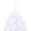 vidaXL Artificial Pre-lit Christmas Tree with Ball Set White 150 cm PVC
