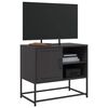 vidaXL TV Cabinet Black 68x39x60.5 cm Steel