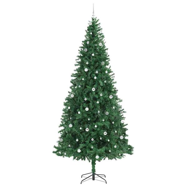 vidaXL Artificial Christmas Tree with 300 LEDs with Stand Green 300 cm