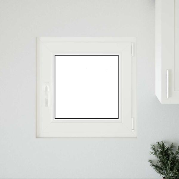 vidaXL Basement Window "RISOR" 50x50 cm Tilt&Turn DIN Right Anthracite