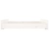 vidaXL Bed Drawers 2 pcs White Solid Wood Pine