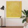 vidaXL Roller Blind with Curtains Manual Yellow 140 x 160 cm Bamboo