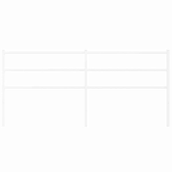vidaXL Metal Replace Headboard White 193 cm