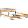 vidaXL Bed Frame without Mattress Solid Rough Mango Wood 200x200 cm