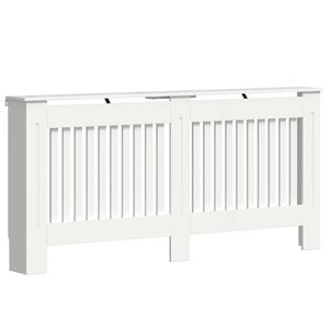 vidaXL Radiator Cover High Gloss White 172 x 19 x 81.5 cm