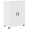 vidaXL Bathroom Furniture Set 4 pcs White Engineered wood & Metal