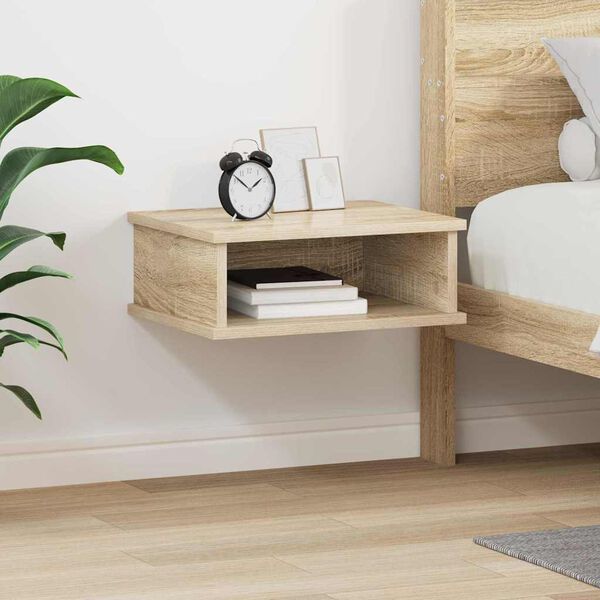 vidaXL Bedside Table Sonoma Oak 40 x 31 x 15 cm Engineered Wood