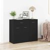 vidaXL Sideboard Black 88x30x70 cm Engineered Wood