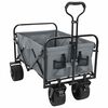 vidaXL Folding Hand Trolley Manual Grey 89 x 63 x 96 cm
