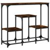 vidaXL Console Table Smoked Oak 89.5x28x76 cm Engineered Wood
