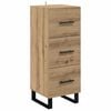 vidaXL Sideboard with Drawer Artisan Oak 34.5 x 34 x 90 cm