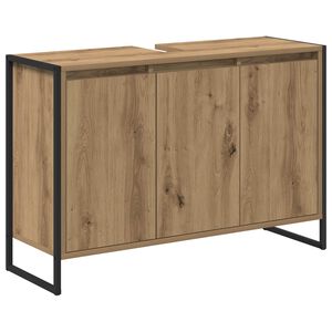 vidaXL Bathroom Cabinet Artisian Oak 90 x 30 x 60 cm Engineered Wood