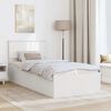 vidaXL Bed Frame with Headboard White 100 x 200 cm Engineered Wood