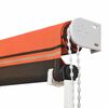 vidaXL Retractable Awning 250x150 cm Orange and Brown