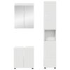 vidaXL Bathroom Furniture Set with Shelf TULUM White Engineered Wood