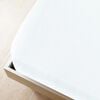 vidaXL Jersey Fitted Sheet White 160x200 cm Cotton