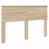 vidaXL Bed Frame Smoked Oak 150 x 200 cm Engineered wood