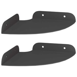vidaXL Floating Shelf with Shelf 2 pcs Black 15 x 15 x 2 cm