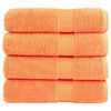 vidaXL Premium Bath Towels "SOLUND" 4 pcs Orange 100x150 cm 600 gsm
