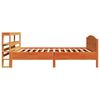 vidaXL Bed Frame without Mattress Wax Brown 75x190 cm Small Single Solid Wood Pine