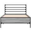 vidaXL Bed Frame without Mattress Grey Sonoma 90x200 cm