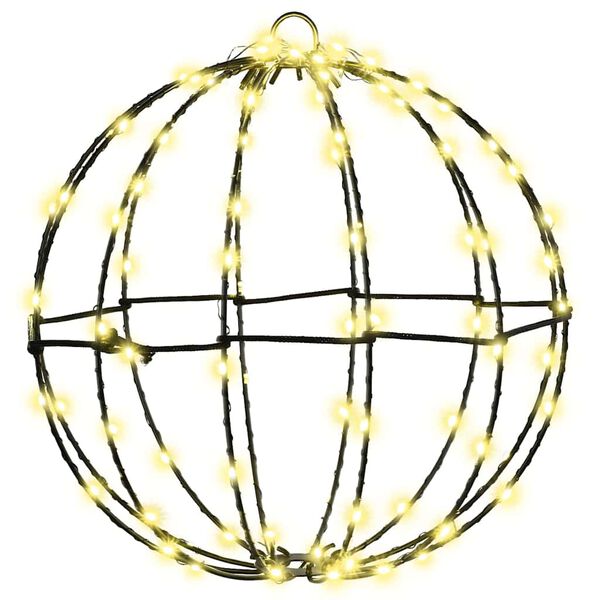 vidaXL Ball with 192 LEDs 2 pcs Warm white 30 x 30 x 32 cm Metal