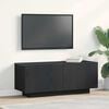 vidaXL TV Cabinet Black Oak 100 x 35 x 40 cm Engineered Wood