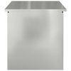 vidaXL Outdoor Storage Box Silver 80 x 50.5 x 50 cm Steel