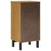 vidaXL Bedside Cabinet "FLAM" 40x35x80 cm Solid Wood Pine