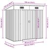 vidaXL Garden Shed Anthracite Steel
