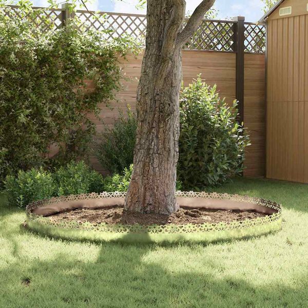 vidaXL Lawn Edgings 20 pcs Silver 103 x 0.05 x 22 cm Galvanised Steel