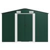 vidaXL Garden Shed Green 257x990x181 cm Galvanised steel