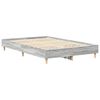 vidaXL Bed Frame Grey Sonoma 193 x 123 x 25 cm Engineered Wood