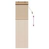 vidaXL Roller Blind with Curtains Manual Brown 60 x 220 cm Bamboo