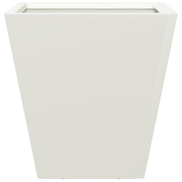 vidaXL Garden Planter White 30x30x30 cm Steel