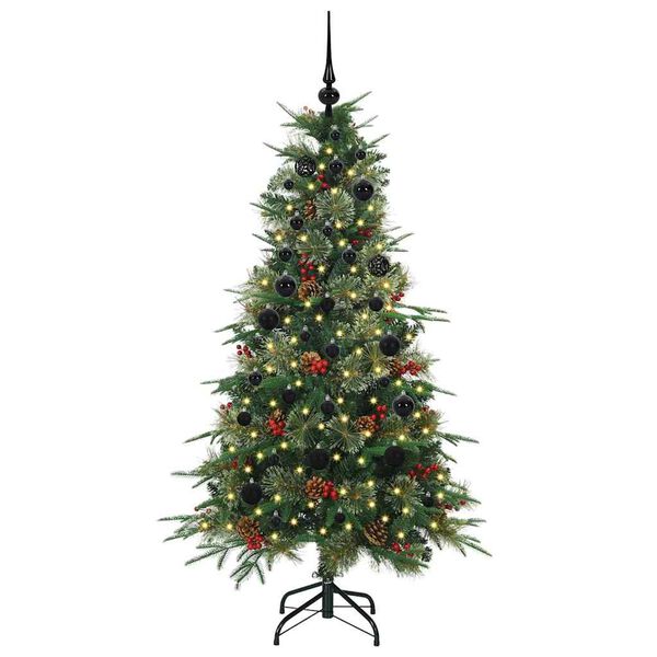 vidaXL Artificial Hinged Christmas Tree Green 150 cm PE and PVC