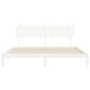 vidaXL Bed Frame without Mattress White 200x200 cm Solid Wood Pine