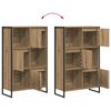 vidaXL Book Cabinet Artisian Oak 68 x 30 x 108.5 cm Engineered Wood