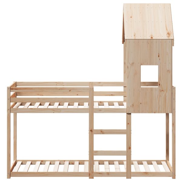 vidaXL Bunk Bed without Mattress 80x200 cm Solid Wood Pine