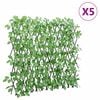 vidaXL&nbsp;Artificial Ivy Trellis Expandable 5 pcs Green 180x65 cm