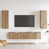 vidaXL Wall Mounted TV cabinets 4 pcs Artisan Oak Engineered Wood