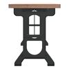 vidaXL Dining Table 110x65x82 cm Solid Wood Fir and Iron