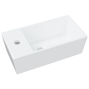 vidaXL Wash Basin White 48x25x15 cm Ceramic