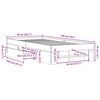 vidaXL Bed Frame without Mattress White 75x190 cm Small Single Engineered Wood